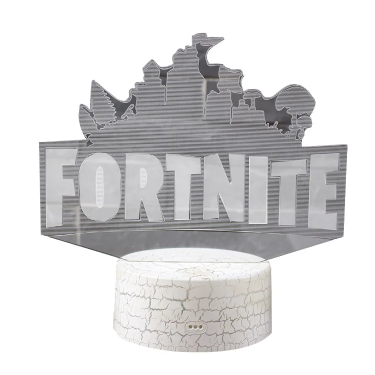 Game Logo 3D LED Lamp Light RGB Changeable Mood Lamp 7 Colors Light Base Cool Night Light for Birthday Holiday Gift