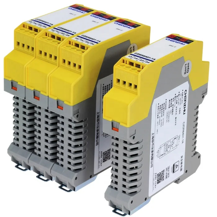 CZSR8001-2A2B  E-Stop button, safety gate | 24V DC/AC | 2NO+2NC | Auto/Manual Reset Safety Relay
