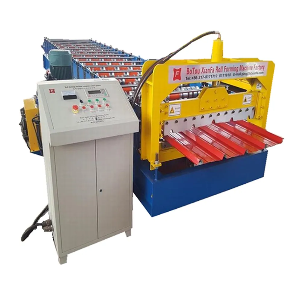 Auto Aluminum Roofing Sheet Iron Sheet Roll Forming Making Machine