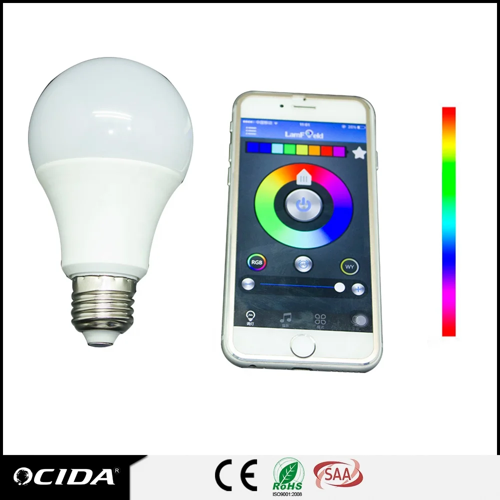 led indoor economy bulb led BTWiFi mesh rgbw bulb LED bulb e27 led light 7w led light bulbs e27 mood smart light amazon alexa
