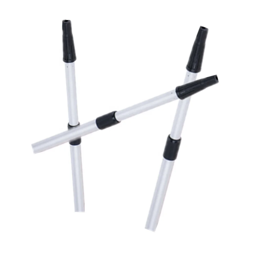 Adjustable Aluminum Telescopic Pole with Plastic Thread Head with Cap