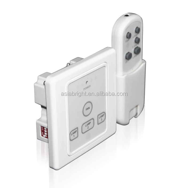 3 Gangs Glass Touch Pad Delay on/off RF wireless Remote Control Switch for fans  lights