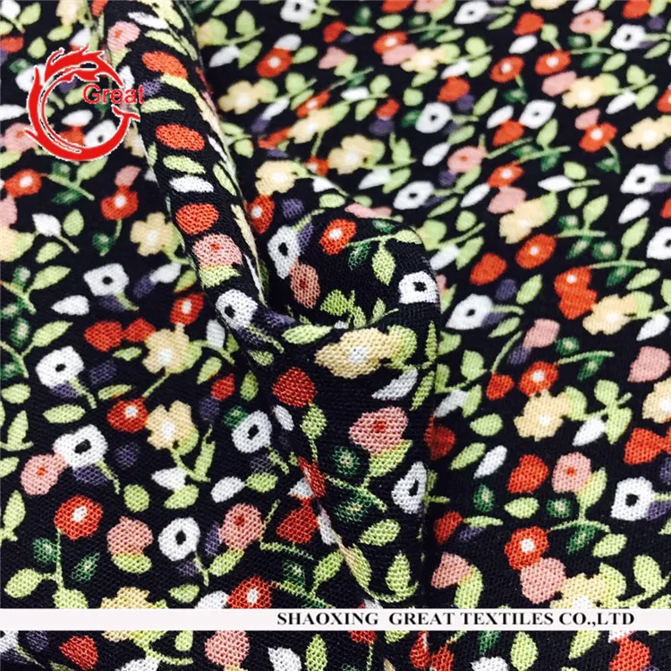 print crepe viscose fabric for dress