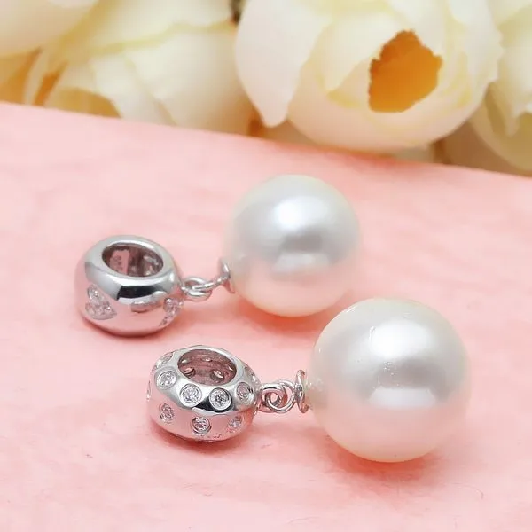 XD 925 Sterling silver charm jewelry semi pendant mounts for pearls  925 sterling silver pendant buckle