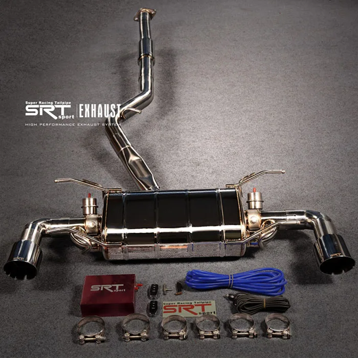 Exhaust system for Subaru downpipe with catalytic cat back with valve control stainless steel material losslee original car