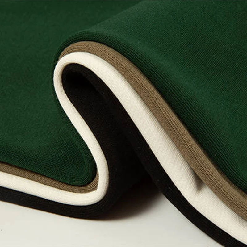 Толстый 400gsm Текстиль 100% хлопок петля сзади махровая ткань для свитера