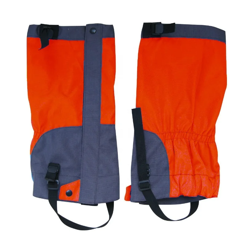 A full-length water repellent adjustable gaiter for trekking mountaineering High-cut protective gaiter