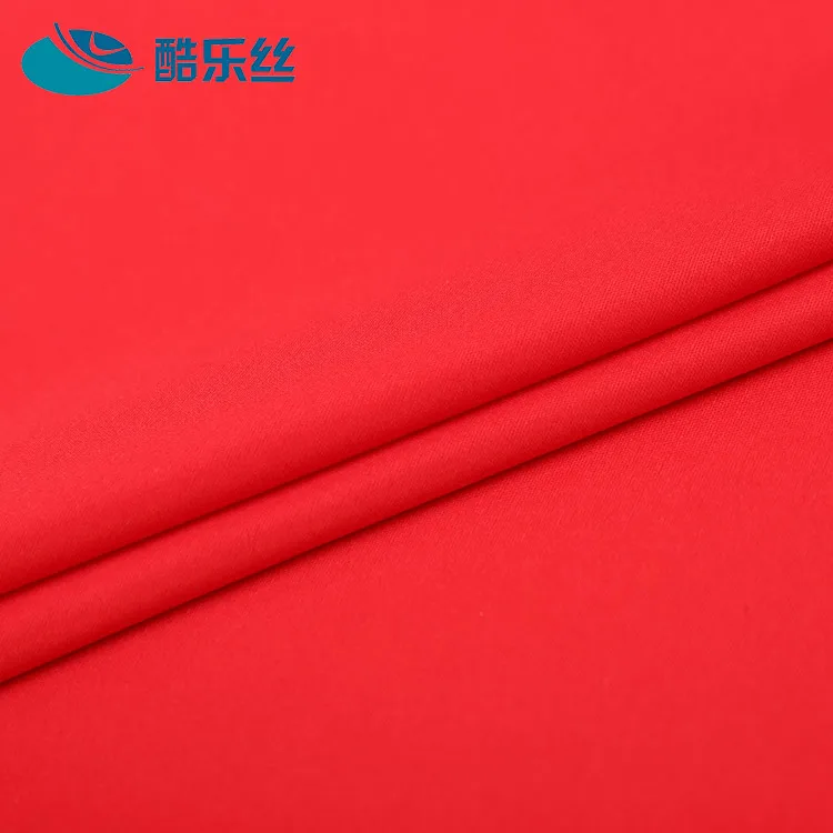 
high quality useful cheap red single jersey knitted polyester fabric stocklot 