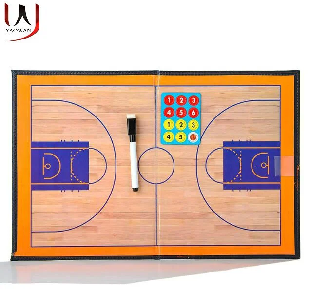 
Wholesale foldable basketball coaching teaching tactics board with pen and eraser 