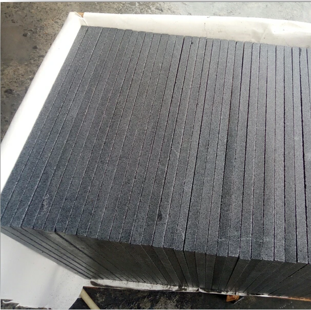 China nature flamed g654 dark grey granite paver stone with low price