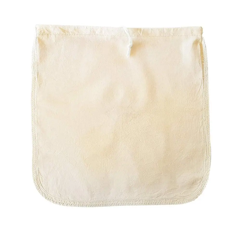 Многоразовый фильтр для пищевых продуктов нейлоновая сетка органический Конопляный хлопковый пакет молока кофе