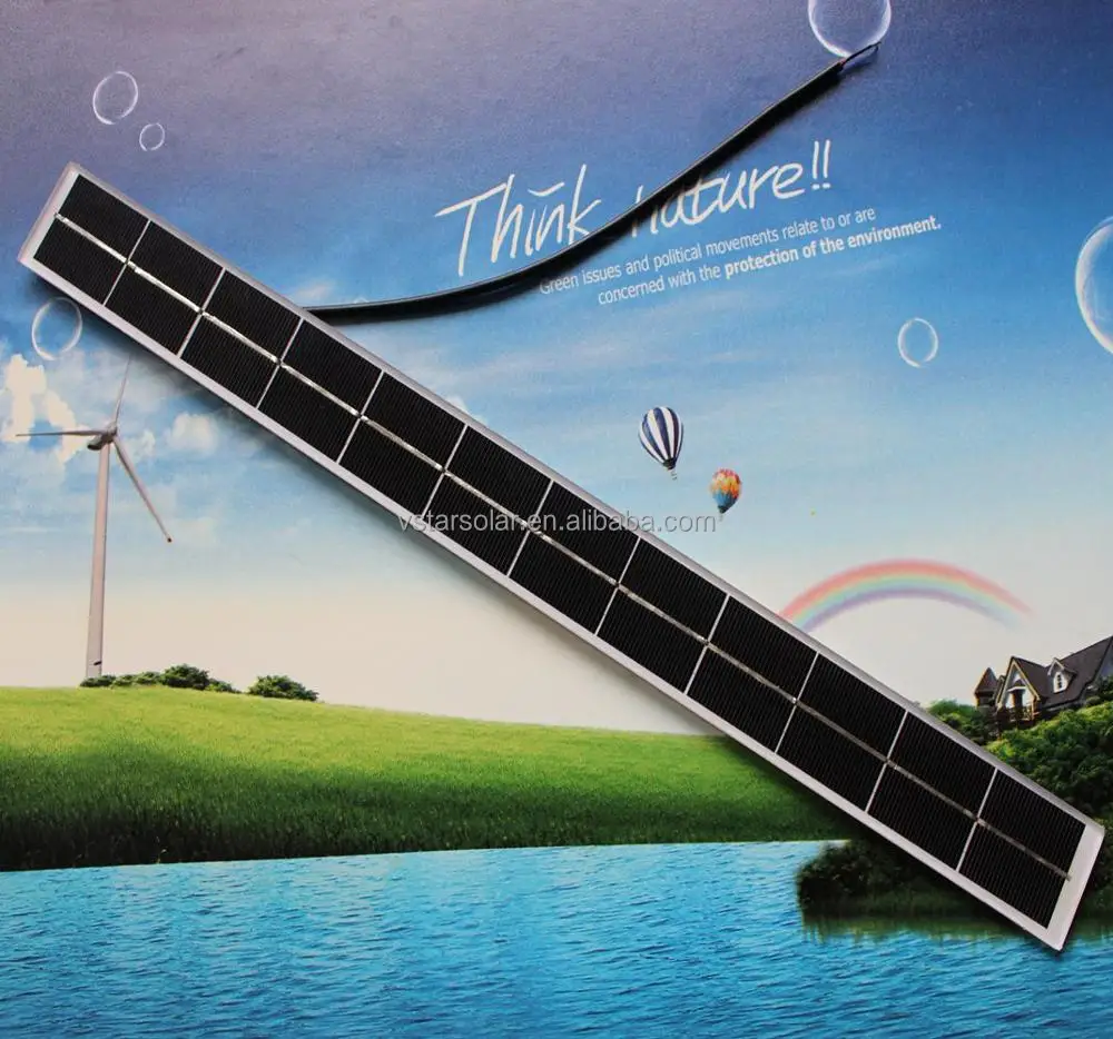 900*85*4.6mm 8W 6V Polycrystalline slim shape  solar module for integrated street light windowlight