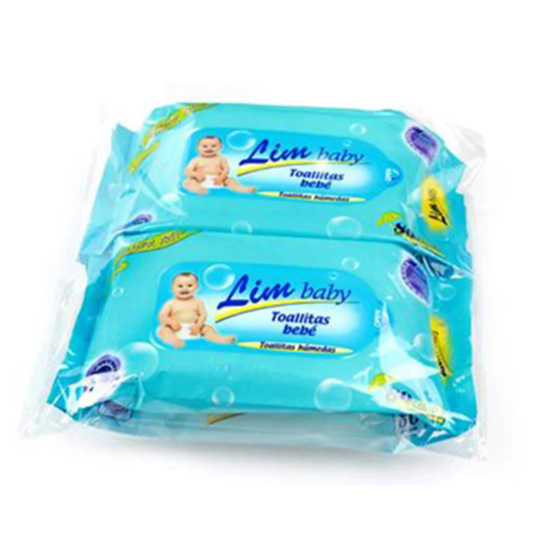 Custom Brand Logo Multi Pack Non Alcohol Antibacterial Baby Wet Wipe