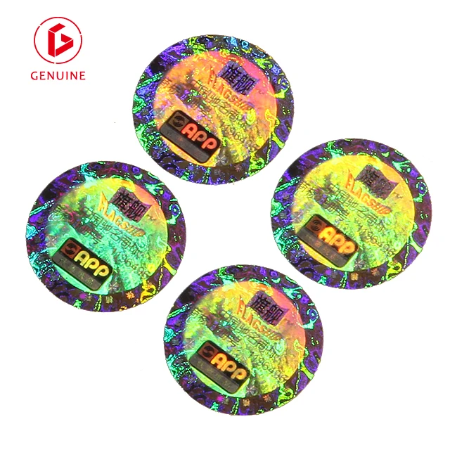 Custom tamper evident holographic label security hologram  VOID sticker