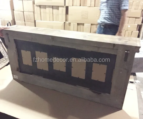 Shabby chic wooden wall entryway shelf