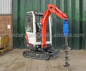 KUBOTA KX41 Auger Drive Unit, Mini Digger Auger Attachment