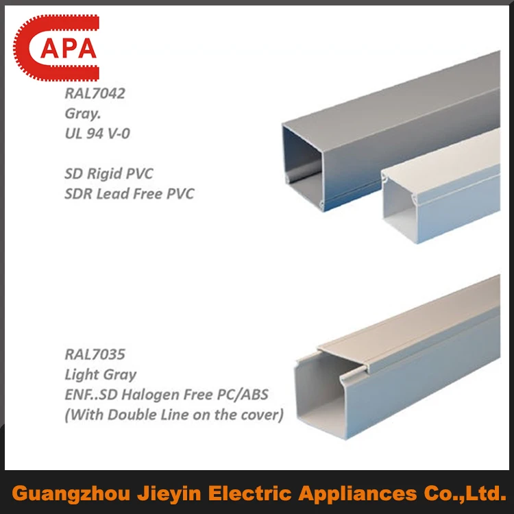 plastic Trunking Cable Electrical Wire Casing/plastic Wiring Ducts