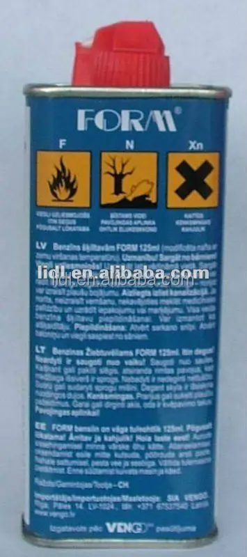 125ml tin can metal lighter oil
