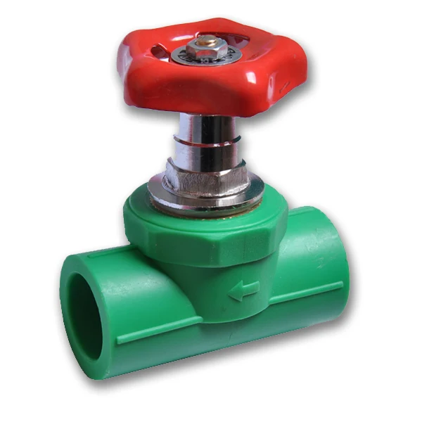 
PPR gate valve stop valve green color 
