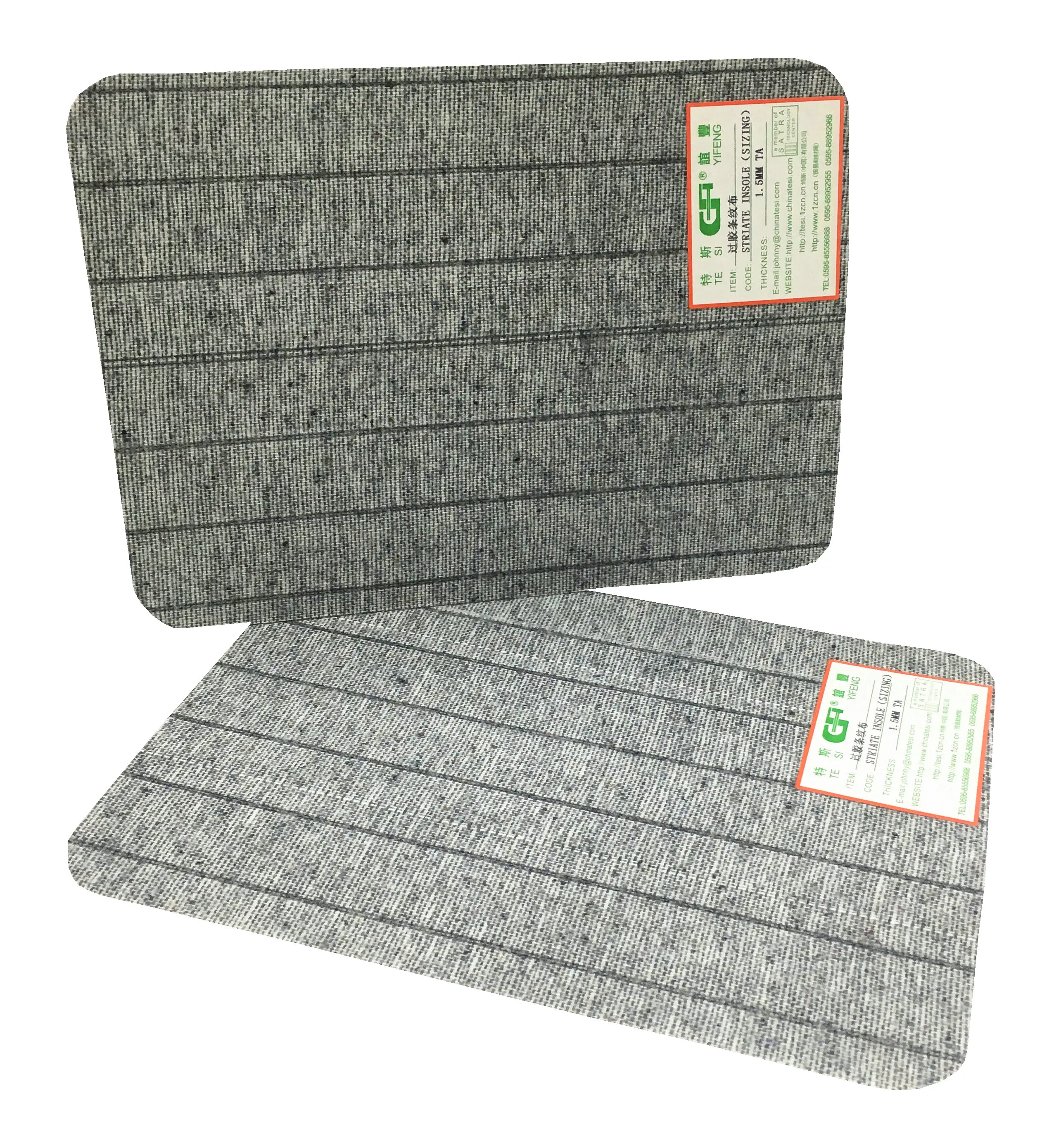 
Китай, высокое качество и заводская цена, нетканые полосатые стельки для изготовления обуви 