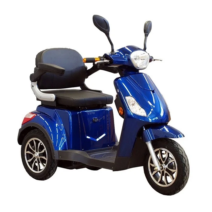 Hot selling three wheel motorcycle scooter disabled adults tricycle passenger electric three wheel pedal scooter