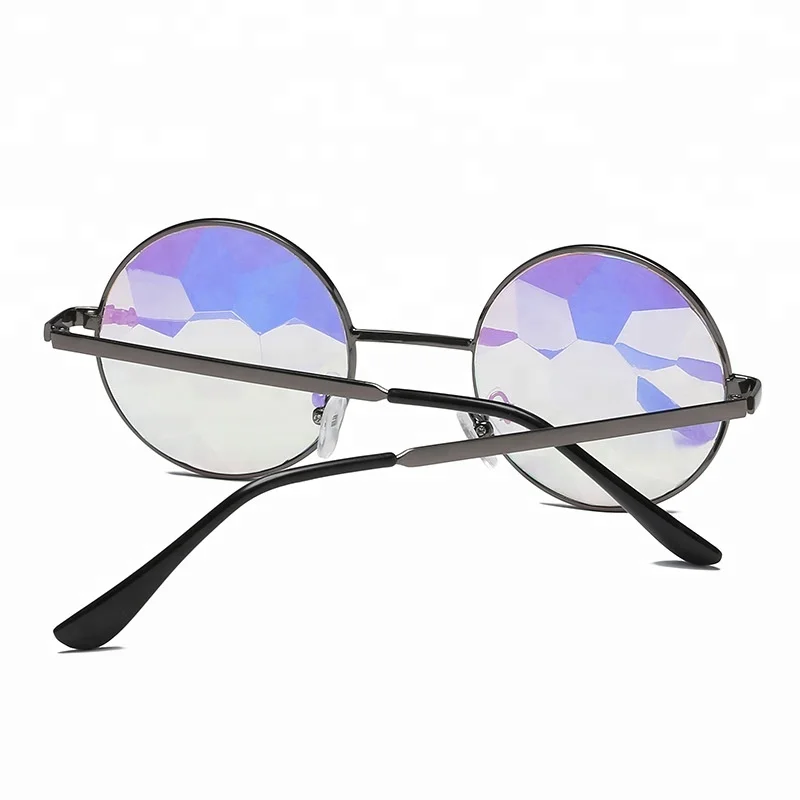 Diffracted Rainbow EDM Sunglasses Crystal Lenses Kaleidoscope Glasses Festival Eyewear