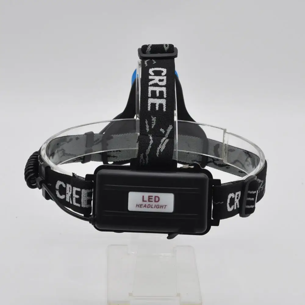 Clover high power head lamp Blue rechargeable led head torch waterproof Zoom 10W T6 LED 18650 battery led headlamp