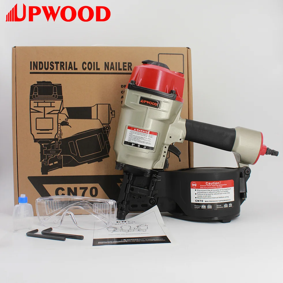 UPWOOD CN70 Industrial coil nailer Wooden Pallet Crating Framing air coil nail gun