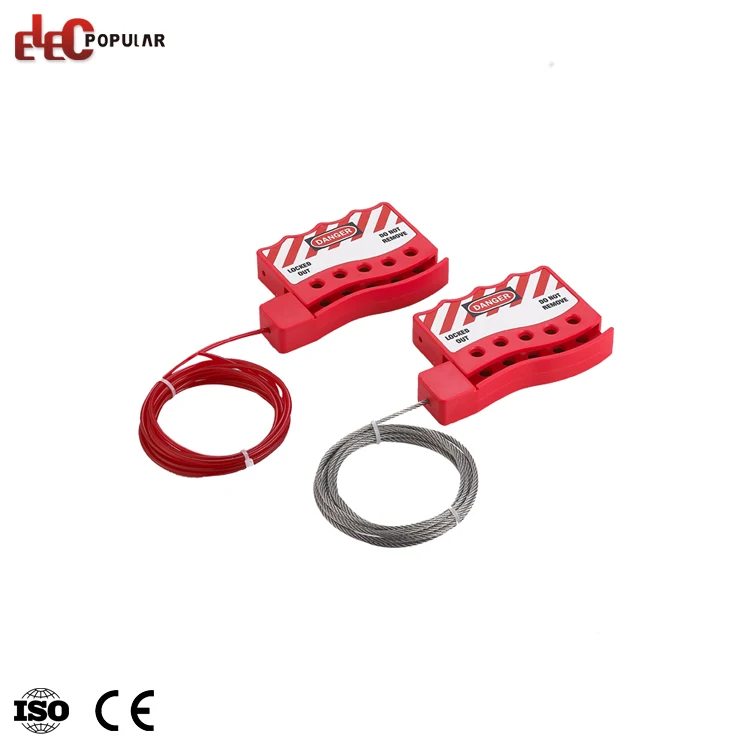 China Factory Industrial Safety Steel Insulation Cable Lockout Device