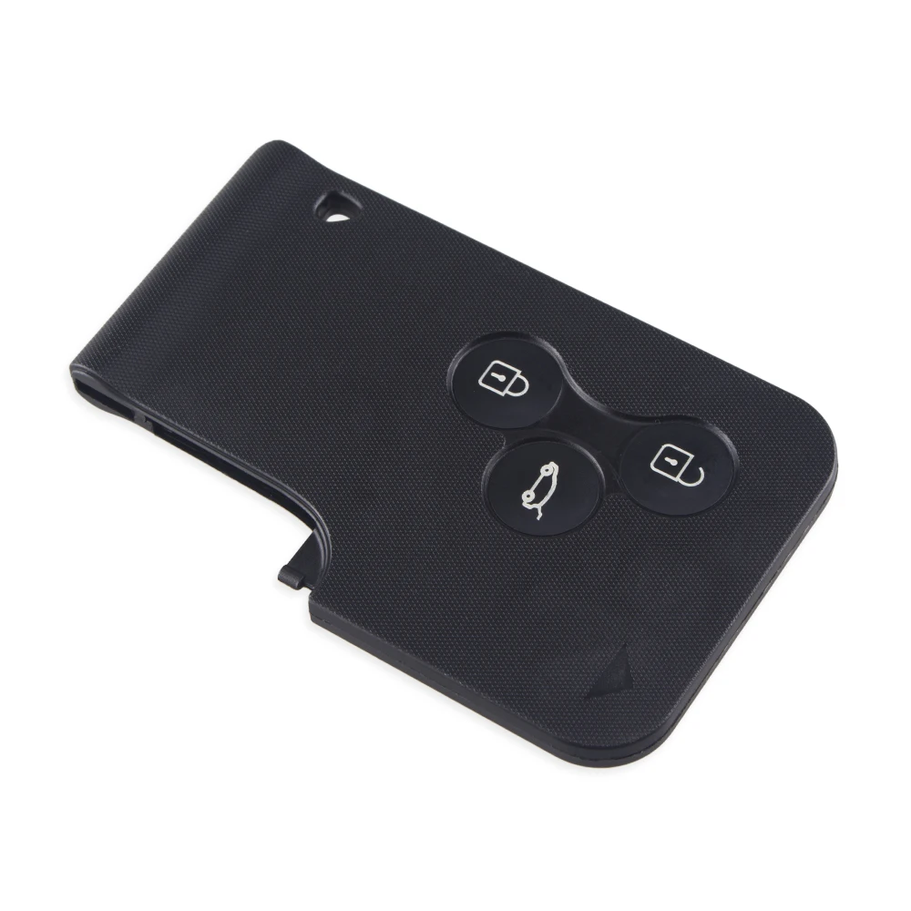 KEYYOU For Renault Clio Megane Grand Scenic 3 Buttons Smart Key Card Remote Car Key Case Fob Shell No Blade Replacement