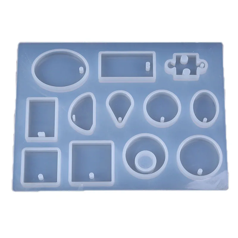 DIY Silicone Mold Crystal Jewelry Pendant Necklace Resin Mould Craft Making Tool Water Drop Epoxy Fondant Gemstone