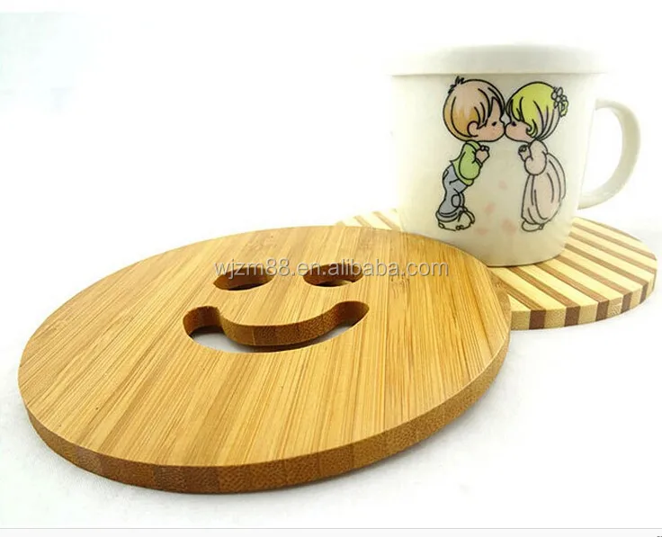 bamboo trivet, bamboo heat insulation pad, heat place mat wholesale