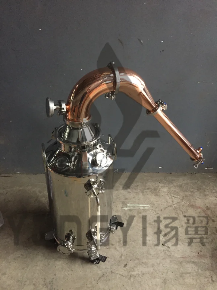 beer brewing equipment with copper column for tiny houses