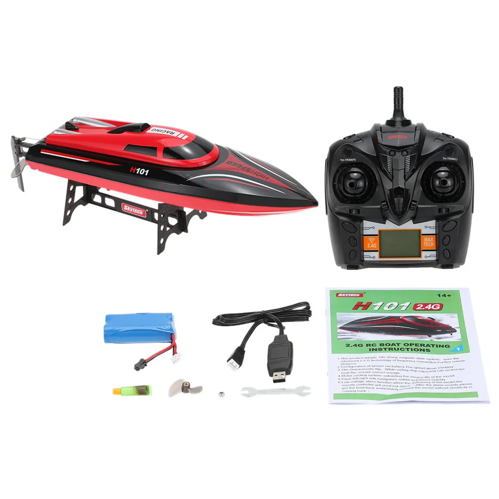 Популярная гоночная лодка Skytech H101, скоростная радиоуправляемая лодка, 4CH гоночная скоростная лодка, игрушки для детей, подарок, 2019