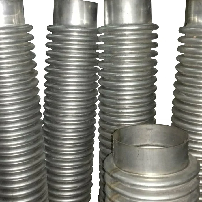 DN200*100mm flexible welding duct expansion joint exhaust ss metal bellows