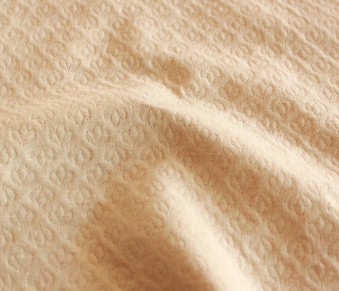 Soft Touch cotton Polyester Stretch Air layer warp knitting fabric