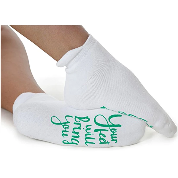 
Custom Design Combed Cotton Labor & Delivery Grip Ankle Socks, Pregnancy Funny Hospital Non Skid Grip Bottom Socks 