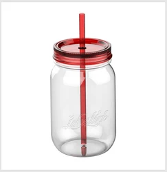Best selling plastic drinking supplier mason jars