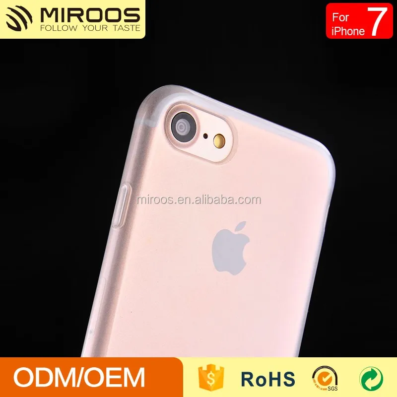 2017 New Best Selling Matte Inner Clear Soft TPU Phone Case for iPhone 7