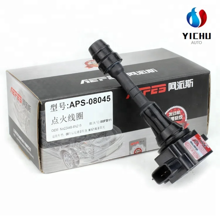 APS-08045 spare parts Ignition Coil 22448-6N215 For Nissan Bluebird Sylphy LIVINA 1.6 teana 2.5