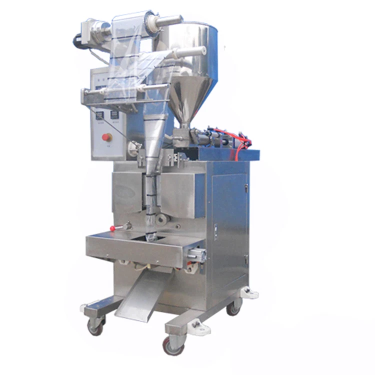 commercial automatic tahini/water/sugar/bamboo/paste sauce sachet filling packing machine