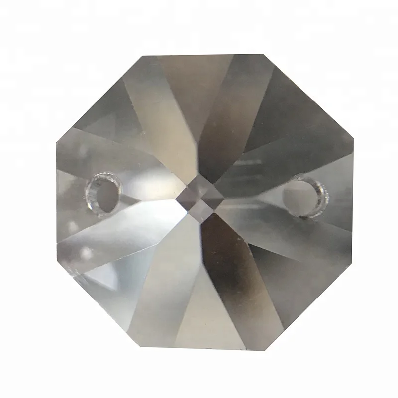 14mm Art No. 1080 Clear Crystal Chandelier Octagon Prism Beads