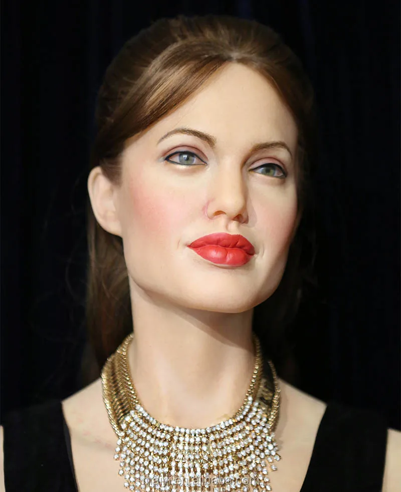 Angelina Julie Life Size Sculptuer Celebrity Wax Statues Factory Customized