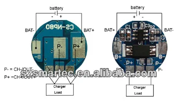 защита цепи модуль( pcm) для 1s/3.7v литий-ионный/ли- полимер аккумулятор