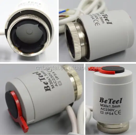 230v NC Electro-thermal wax sensor actuator