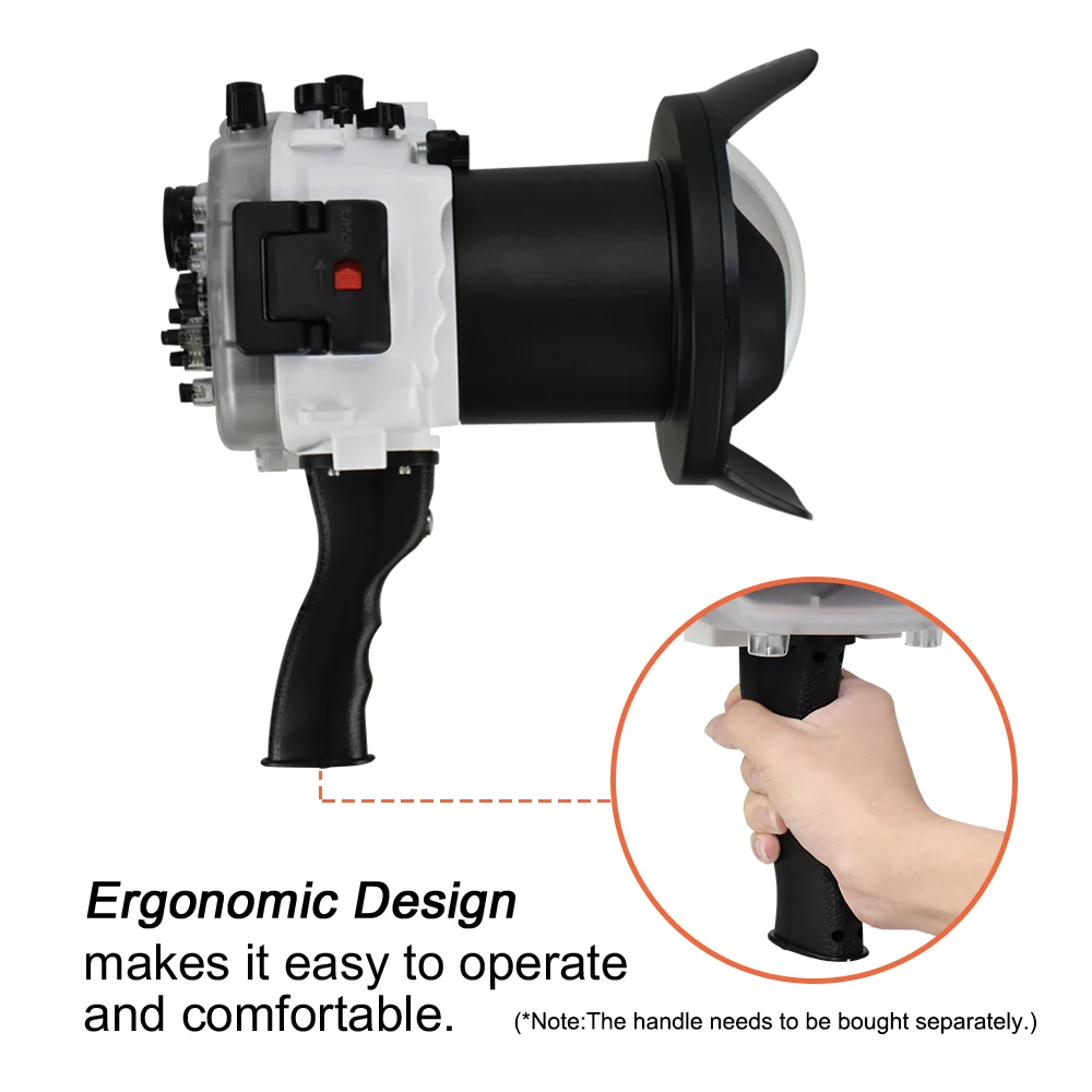 Seafrogs A7RIII(16-35MM) Waterproof Diving Housing Cover 40m Underwater Diving Camera Case with dome port for Sony A7R III