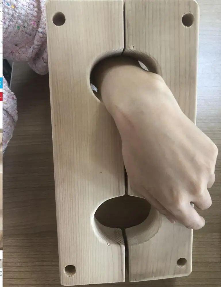 wooden China Factory Bondage Sex Game Wood Handcuffs restraint Sexy Love Game BDSM for Couple