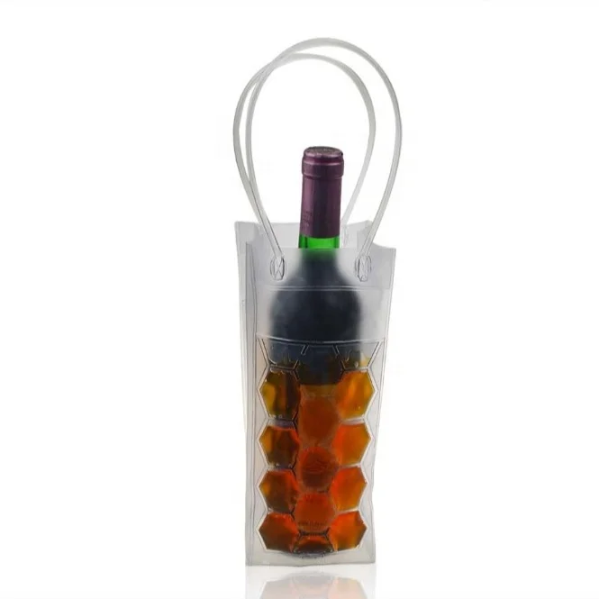Freeze Gel Wine Cooler PVC Gel Bottle Chilling Bag
