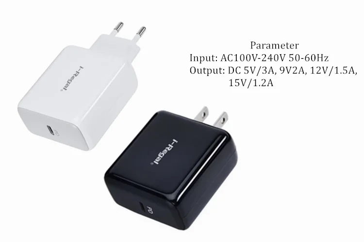 
Factory hot selling 18W quick Type-C wall charger 