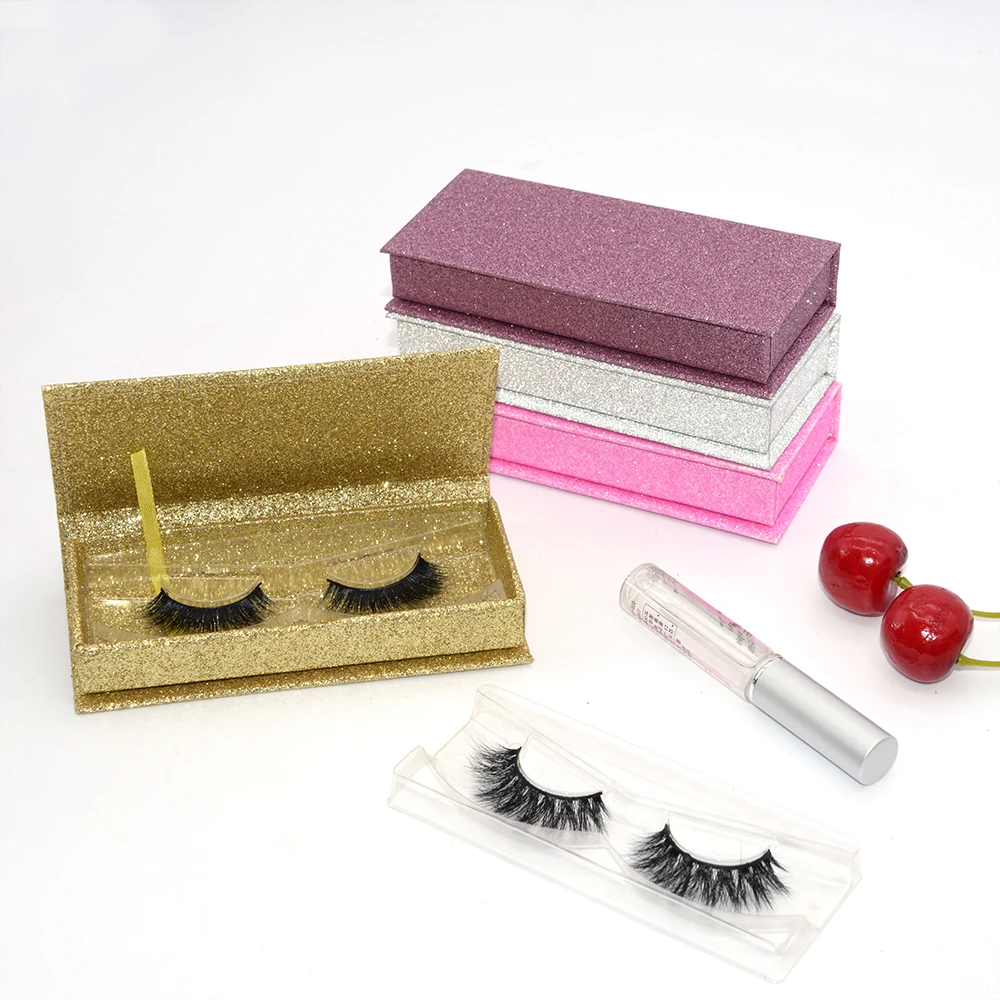 
Homay 2021 Private Label 5D fluffy mink false Invisible Band Eyelashes 3D luxury Mink Lashes 